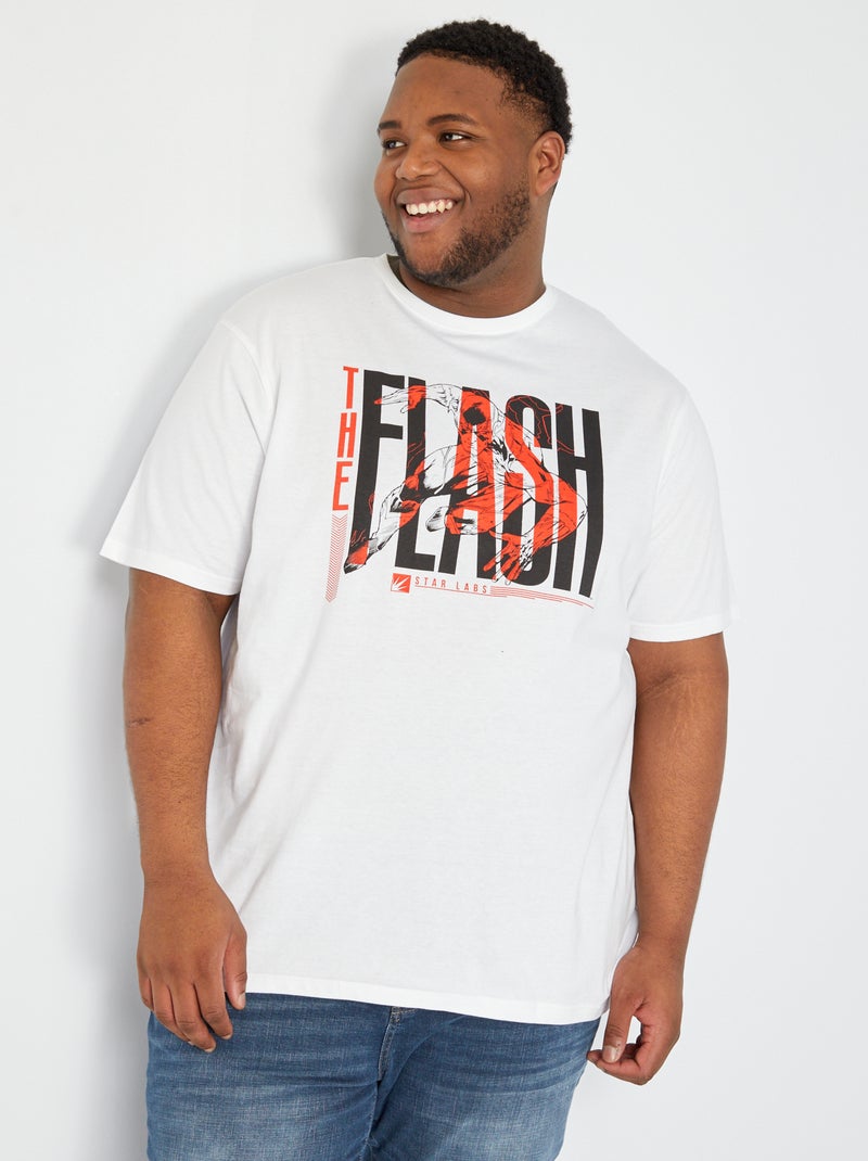T-shirt 'Flash' 'Dc comics original' bianco - Kiabi