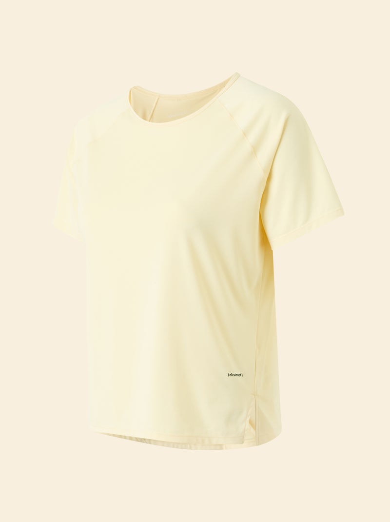 T-shirt fluida con spacco sulla schiena - (ekstract) Giallo - Kiabi