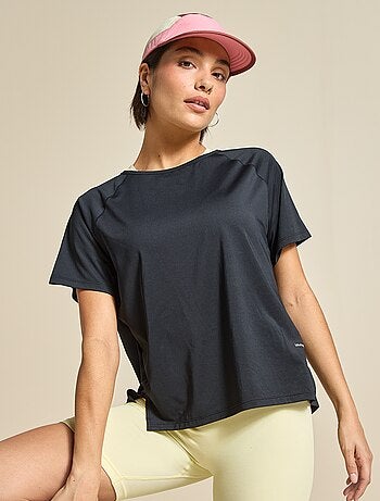 T-shirt fluida con spacco sulla schiena - (ekstract)