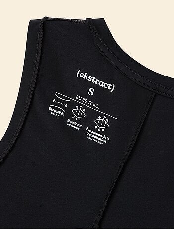 T-shirt fluida con spacco sulla schiena - (ekstract)