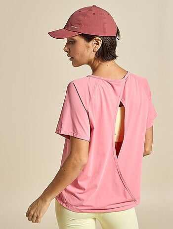 T-shirt fluida con spacco sulla schiena - (ekstract)