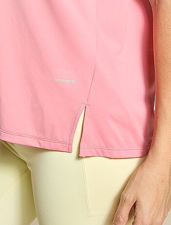 T-shirt fluida con spacco sulla schiena - (ekstract)