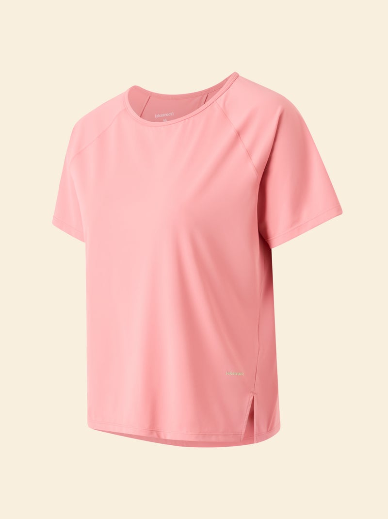 T-shirt fluida con spacco sulla schiena - (ekstract) Rosa - Kiabi