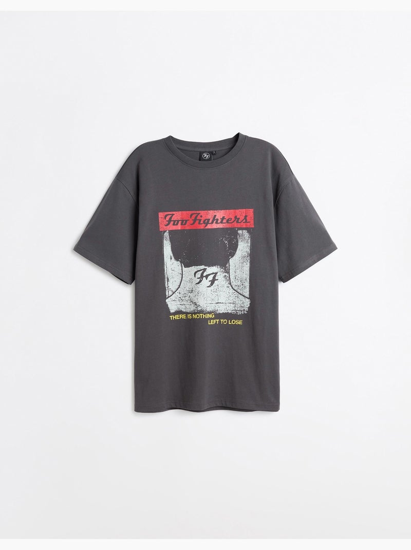 T-shirt Foo Fighters, MO Fashion Grigio - Kiabi