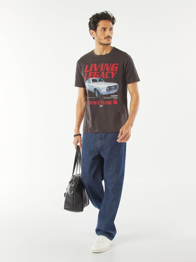 T-shirt 'Ford Mustang' a maniche corte NERO - Kiabi