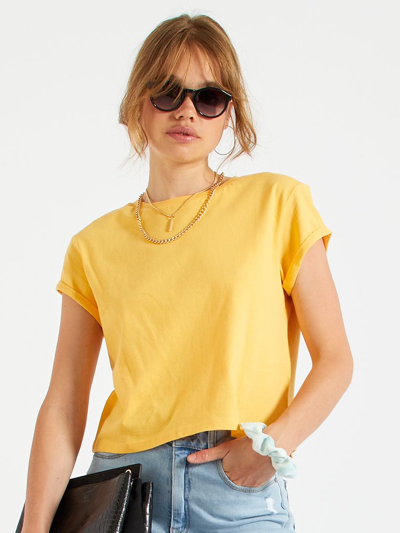 T-shirt giallo crema - Kiabi