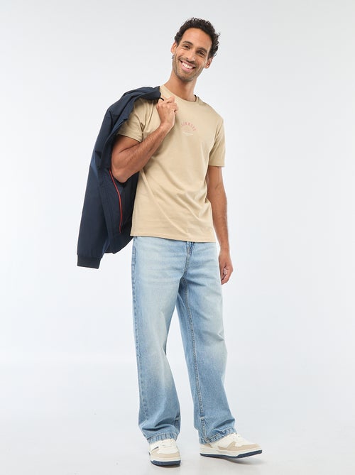 T-shirt girocollo a maniche corte con stampa - Kiabi