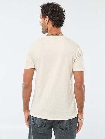 T-shirt a girocollo e maniche corte stampato