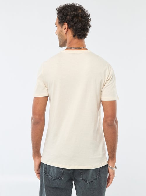 T-shirt girocollo a maniche corte con stampa - Kiabi