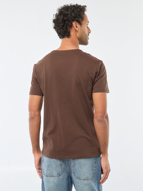 T-shirt girocollo a maniche corte con stampa - Kiabi