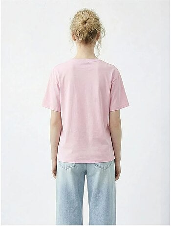 T-shirt girocollo a vestibilità comoda con ricamo lucci