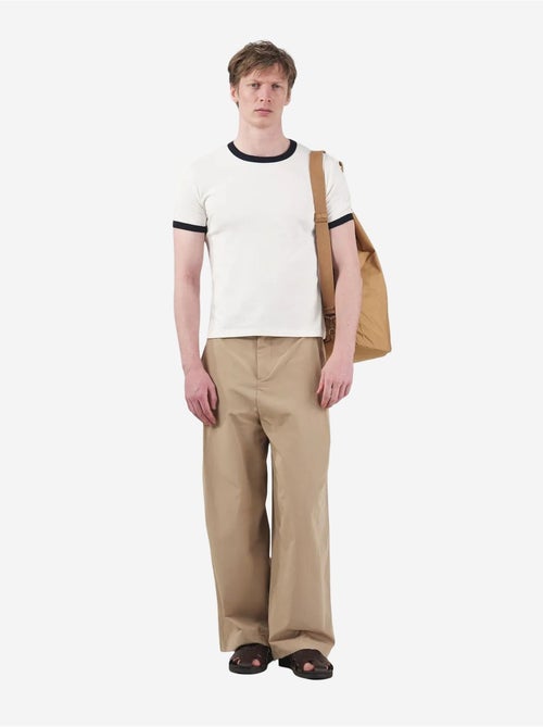 T-shirt girocollo color block con bordatura a contrasto giesto - Kiabi