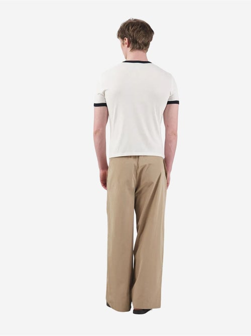 T-shirt girocollo color block con bordatura a contrasto giesto - Kiabi