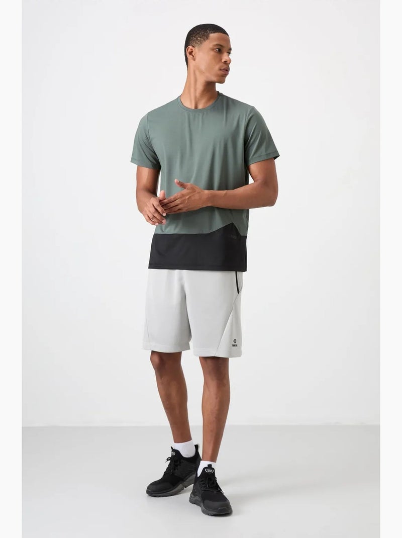 T-shirt girocollo color block tommy Verde - Kiabi