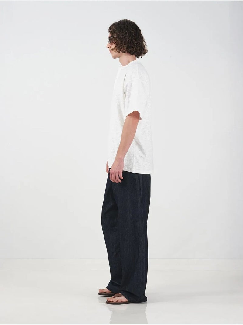 T-shirt girocollo con dettaglio bottoni giesto Bianco - Kiabi