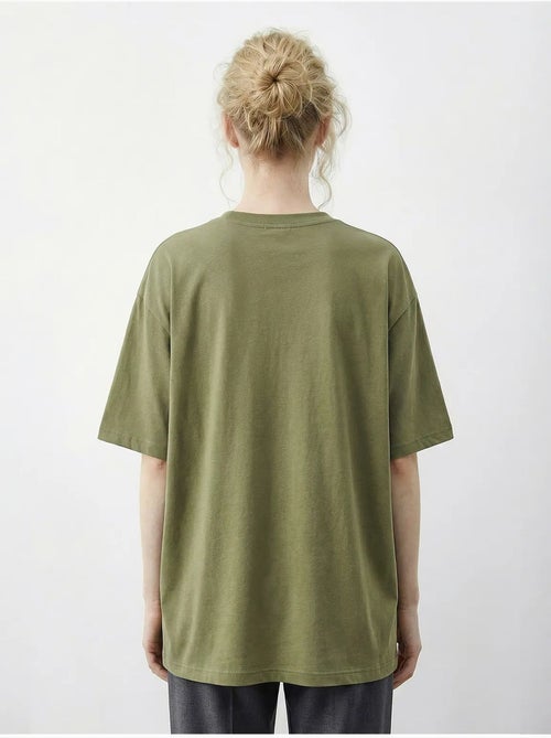 T-shirt girocollo con paillettes e stampa leopardata lucci - Kiabi