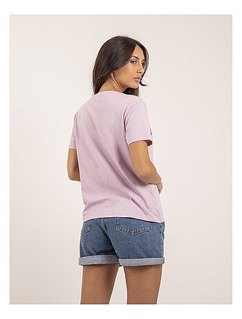 T-shirt girocollo con scritta FIGUIER