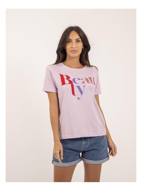 T-shirt girocollo con scritta FIGUIER - Kiabi T-shirt girocollo con scritta FIGUIER - Kiabi