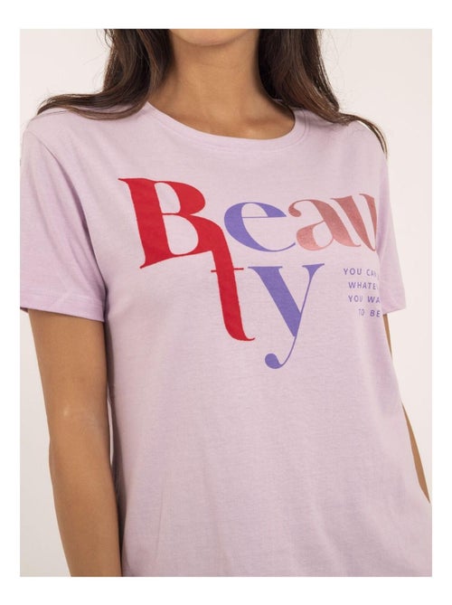 T-shirt girocollo con scritta FIGUIER - Kiabi T-shirt girocollo con scritta FIGUIER - Kiabi