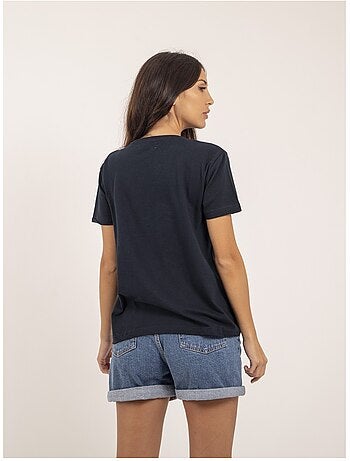T-shirt girocollo con scritta FIORELLI