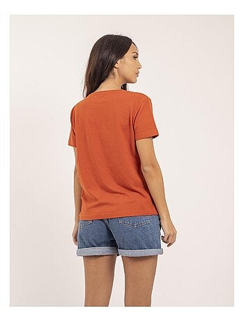 T-shirt girocollo con scritta FIORELLI