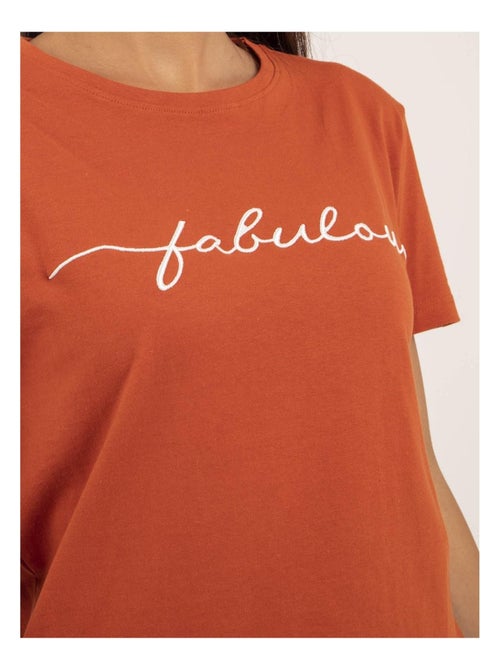 T-shirt girocollo con scritta FIORELLI - Kiabi