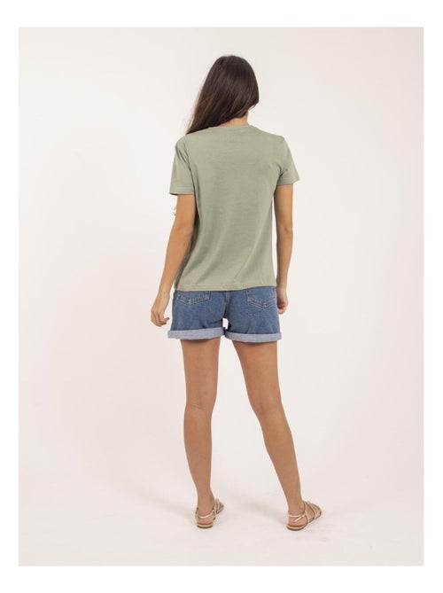 T-shirt girocollo con scritta FUSAIN - Kiabi