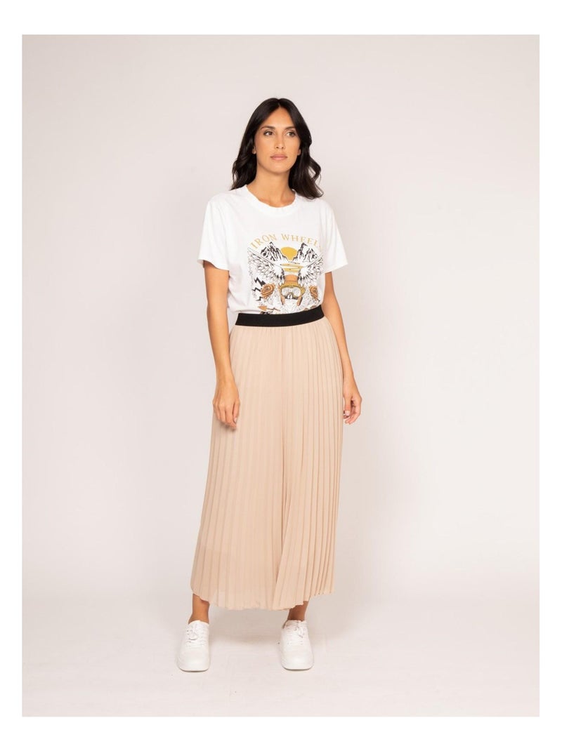 T-shirt girocollo con stampa FAIGLE Bianco - Kiabi