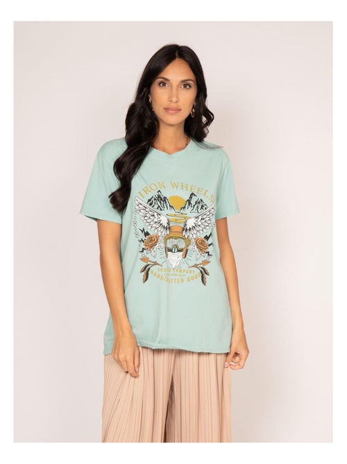 T-shirt girocollo con stampa FAIGLE - Kiabi