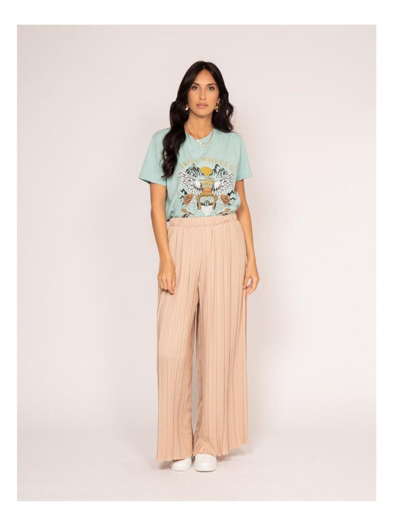 T-shirt girocollo con stampa FAIGLE Verde acqua - Kiabi