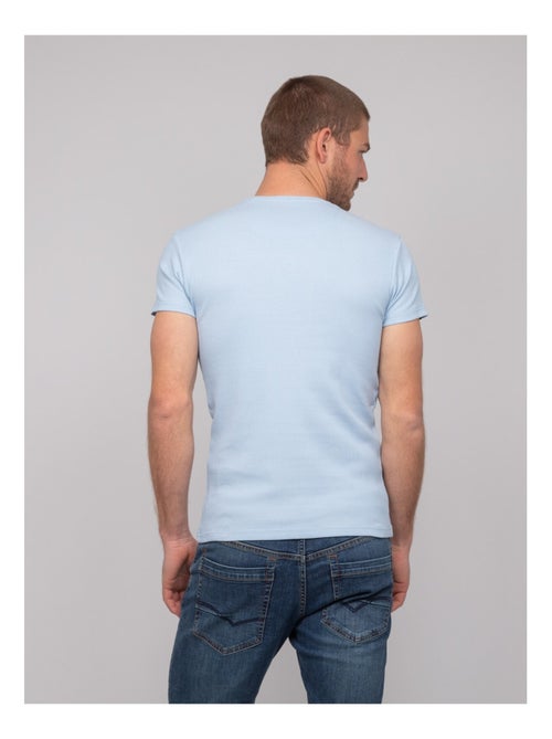 T-shirt girocollo cotone a costine WALTER - Kiabi