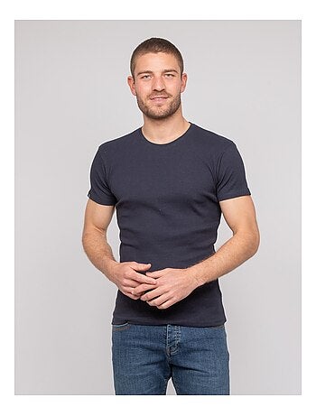 T-shirt girocollo cotone a costine WALTER
