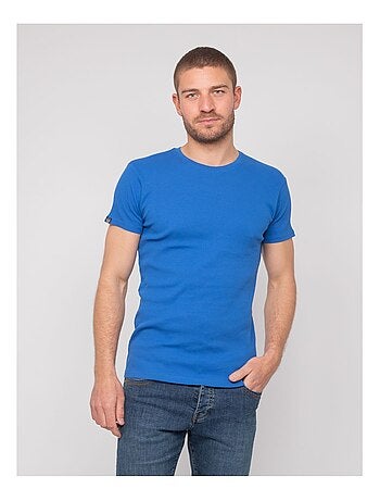 T-shirt girocollo cotone a costine WALTER