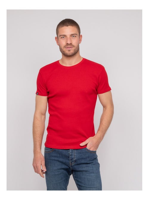 T-shirt girocollo cotone a costine WALTER - Kiabi