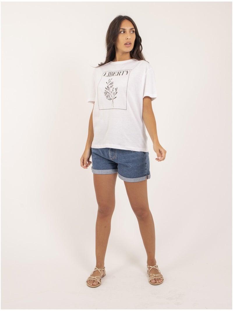 T-shirt girocollo FENOMEN Bianco - Kiabi