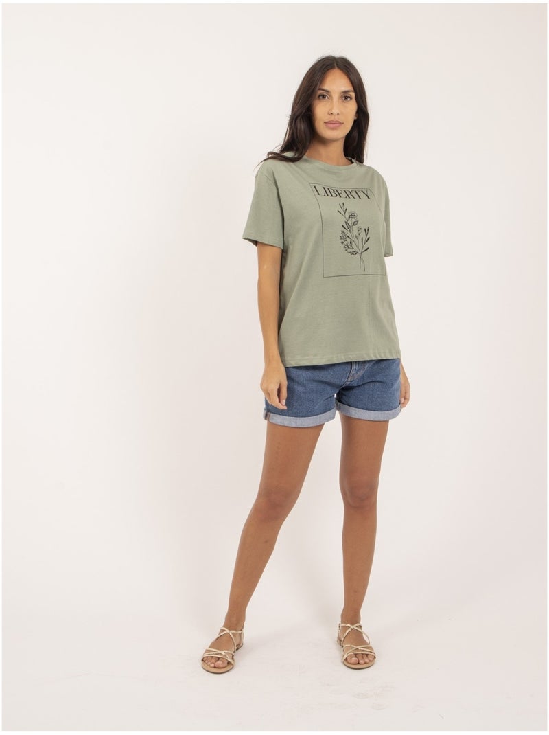 T-shirt girocollo FENOMEN Verde - Kiabi