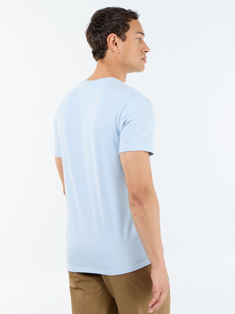 T-shirt girocollo in cotone - Tough Cotton™ Blu - Kiabi