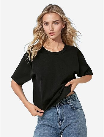 T-shirt girocollo in cotone basic hiccup