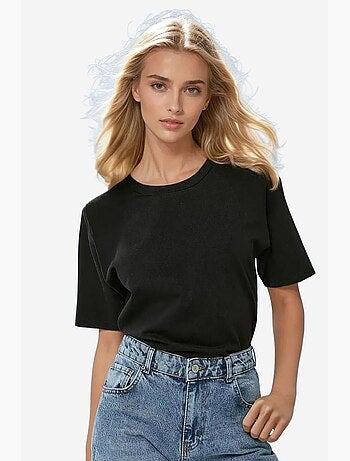 T-shirt girocollo in cotone basic hiccup