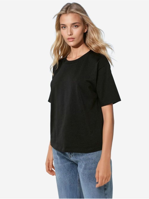 T-shirt girocollo in cotone basic hiccup - Kiabi T-shirt girocollo in cotone basic hiccup - Kiabi
