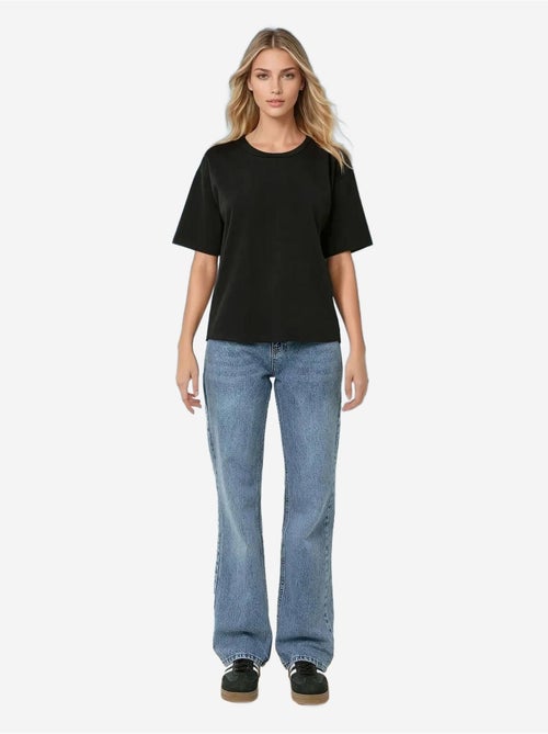 T-shirt girocollo in cotone basic hiccup - Kiabi T-shirt girocollo in cotone basic hiccup - Kiabi