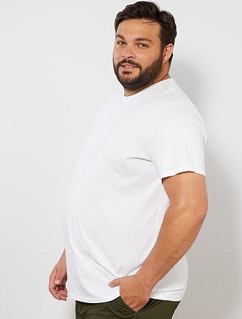 T-shirt girocollo in cotone da uomo
