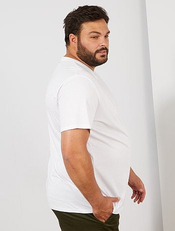 T-shirt girocollo in cotone da uomo