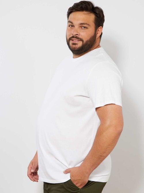 T-shirt girocollo in cotone da uomo - Kiabi T-shirt girocollo in cotone da uomo - Kiabi