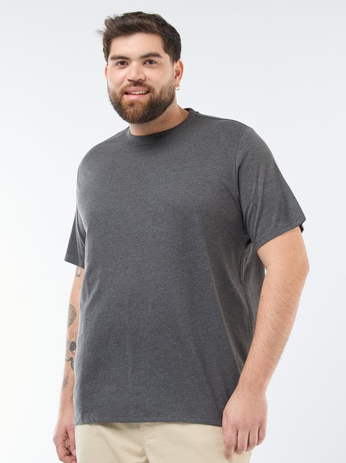 T-shirt girocollo in cotone da uomo - Kiabi T-shirt girocollo in cotone da uomo - Kiabi