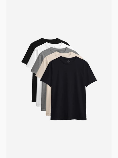 T-shirt girocollo in cotone ed elastan da donna tommy - Kiabi