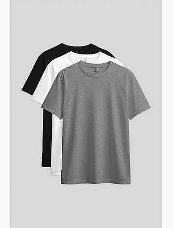T-shirt girocollo in cotone ed elastan da donna tommy
