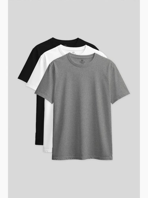 T-shirt girocollo in cotone ed elastan da donna tommy - Kiabi