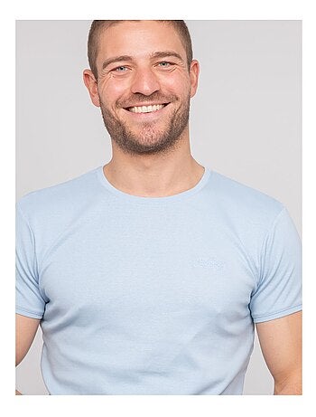 T-shirt girocollo in cotone WARLOF