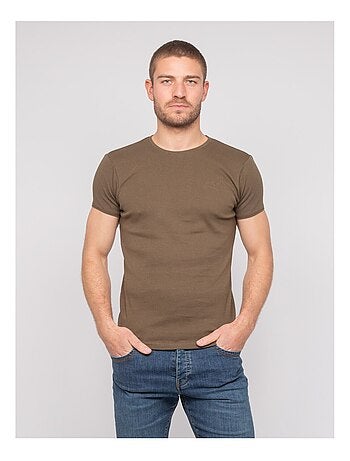 T-shirt girocollo in cotone WARLOF